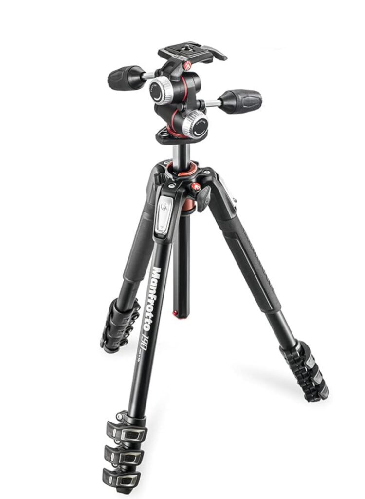Manfrotto プロ三脚 190シリーズ アルミ 4段 + RC2付3Way雲台キット MK190XPRO4-3W